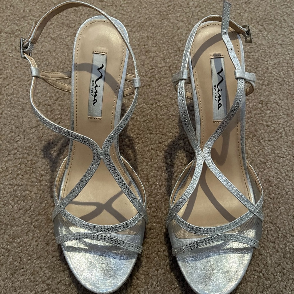 Nina Blossom Evening Sandal sz 10